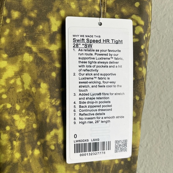 Lululemon Seawheeze Swift Speed High-Rise Tight 28"
Last Sparks Serpentine sz 0 - Picture 4 of 9